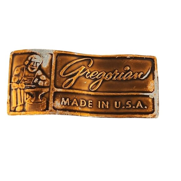 Vintage Gregoryian Copper Leaf-Shaped Dish With Handle Made In U.S.A. Decorative - Picture 6 of 8